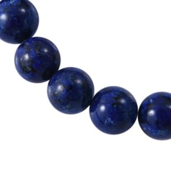 Lapis Lazuli Beaded Stretch Bracelet 150.00 ctw - Picture 3 of 3